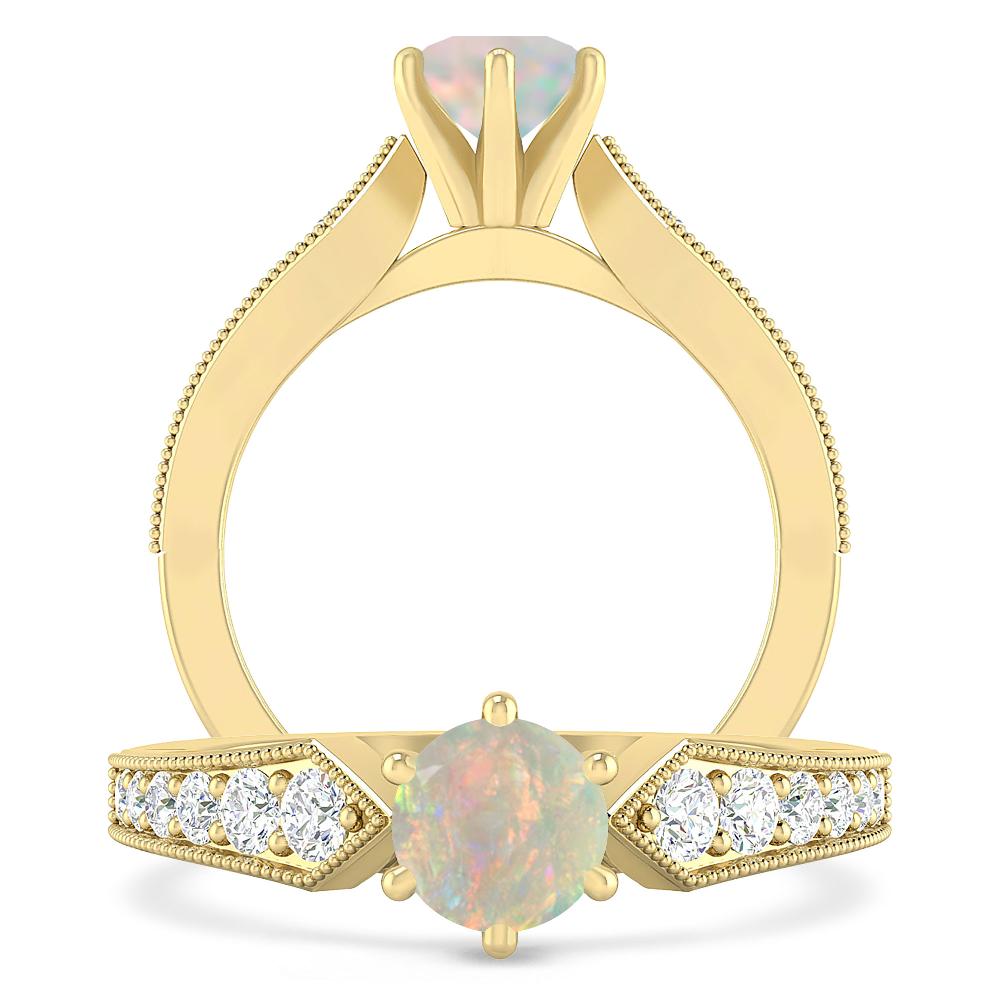 Yellow Gold - Opal