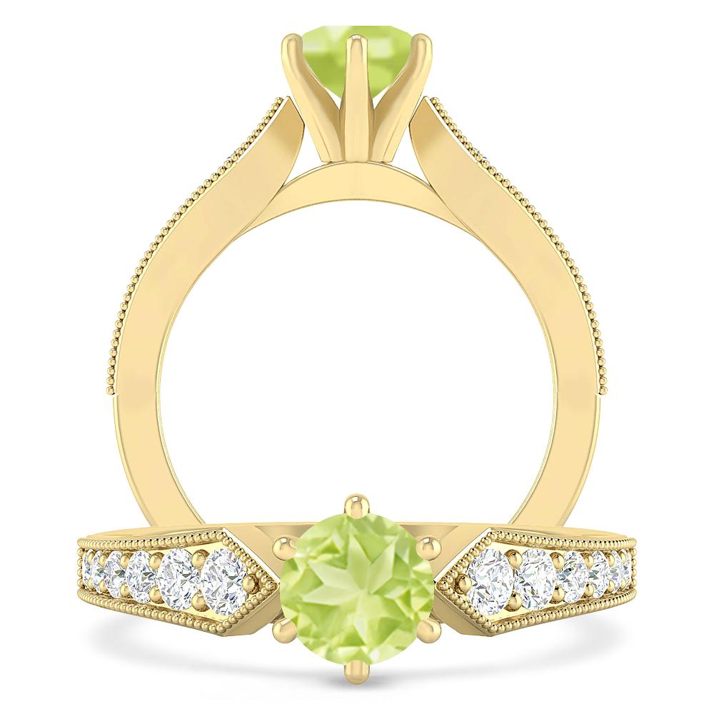 Yellow Gold - Peridot