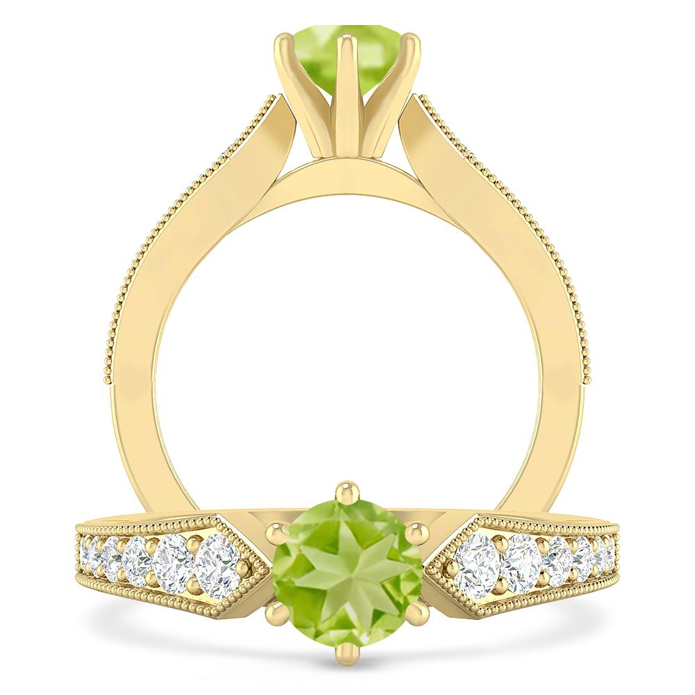 Yellow Gold - Peridot