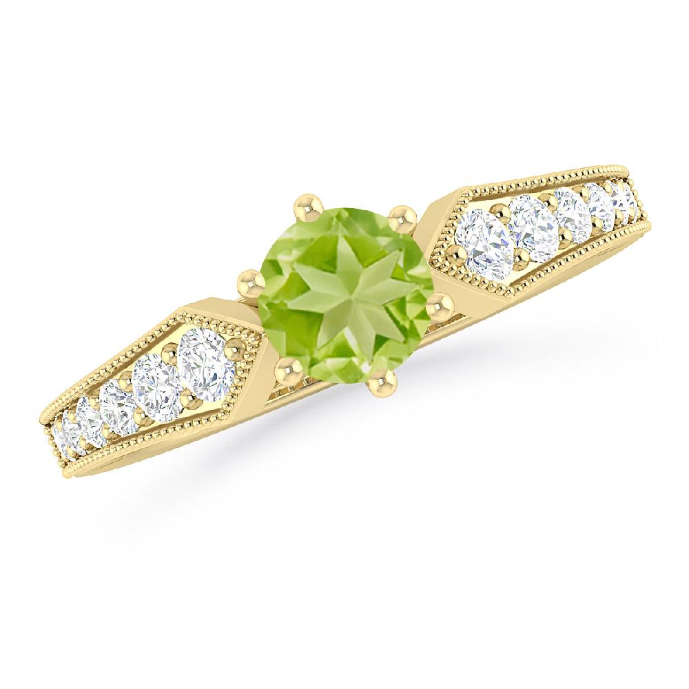 Yellow Gold - Peridot