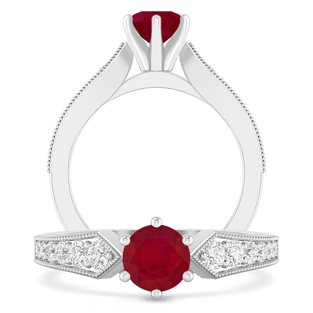 White Gold - Ruby