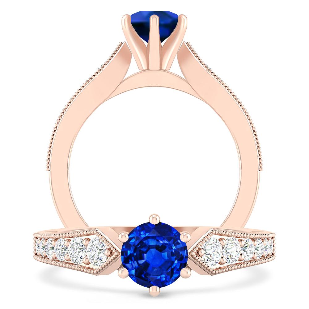 Rose Gold - Sapphire