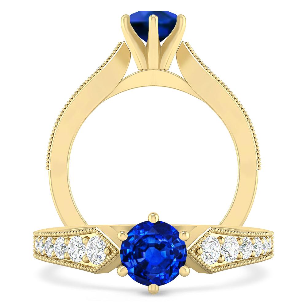 Yellow Gold - Sapphire