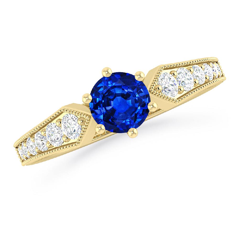 Yellow Gold - Sapphire