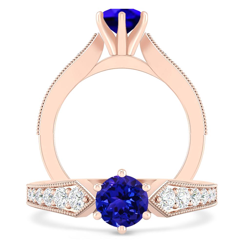 Rose Gold - Tanzanite