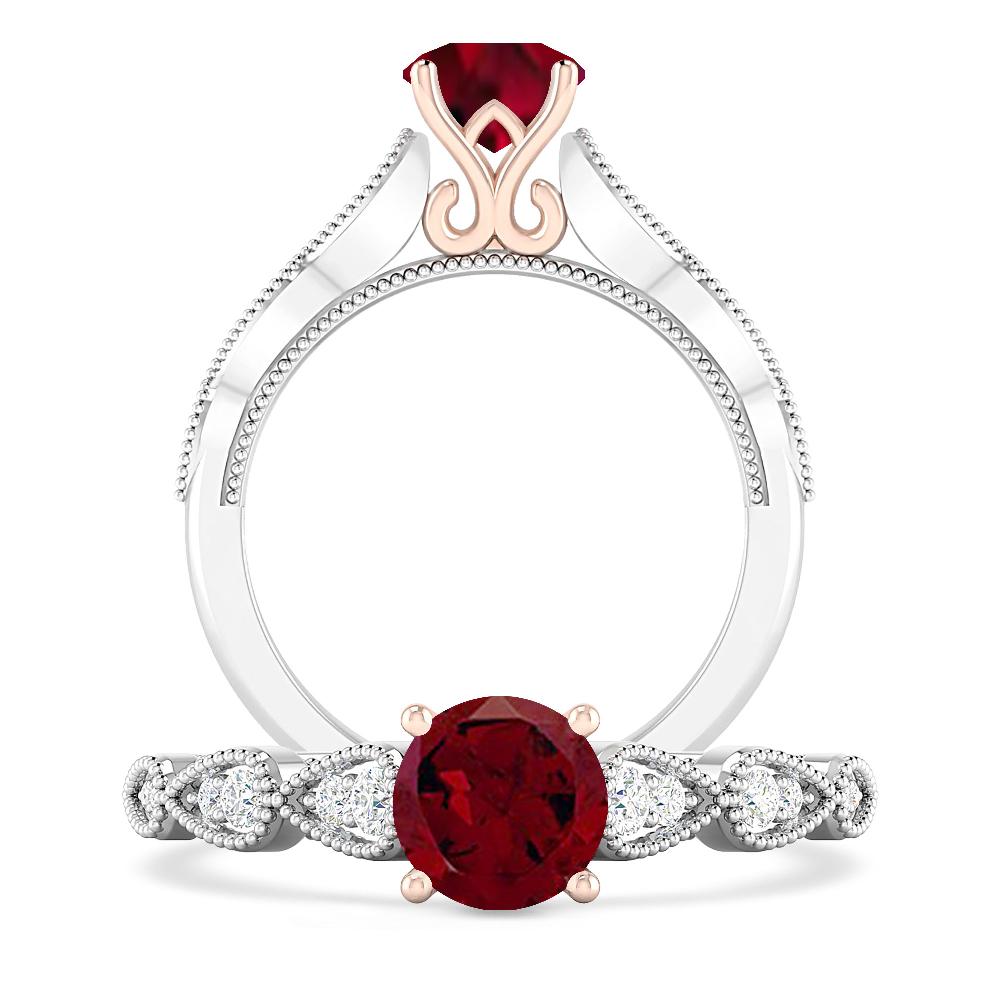White Gold - Garnet
