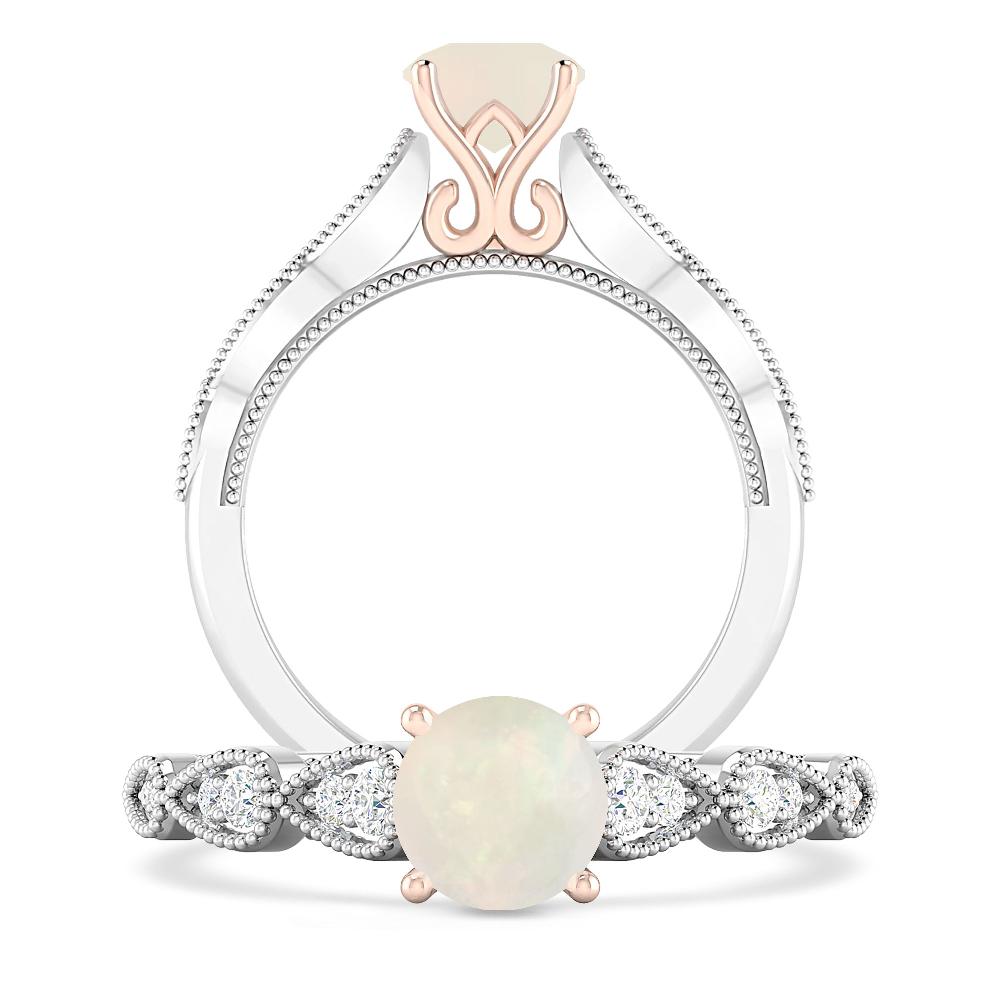 White Gold - Opal