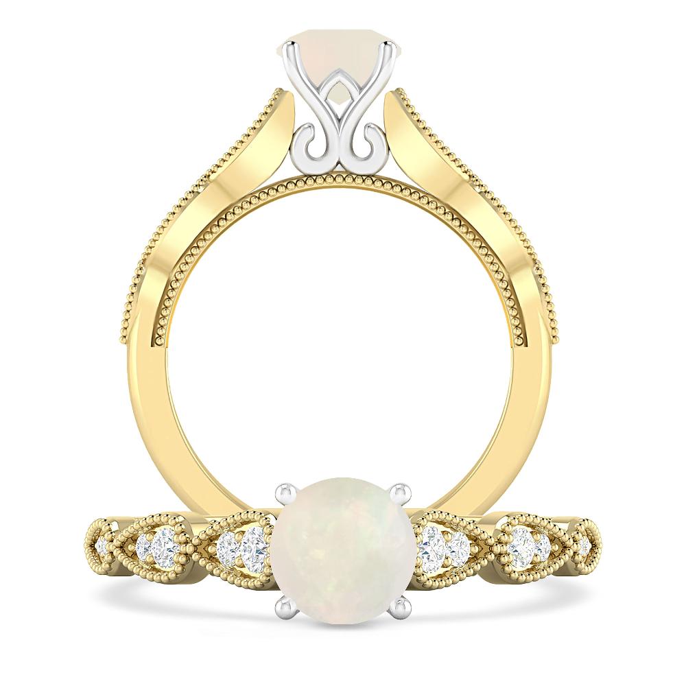 Yellow Gold - Opal