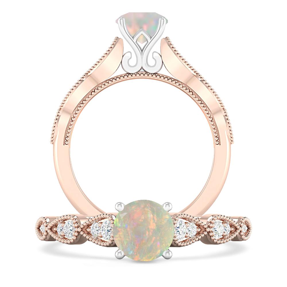 Rose Gold - Opal