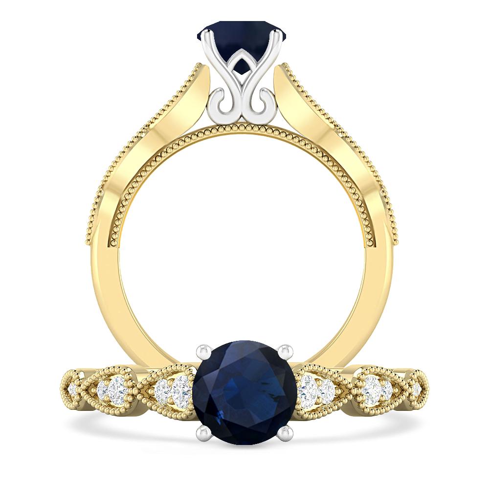 Yellow Gold - Sapphire