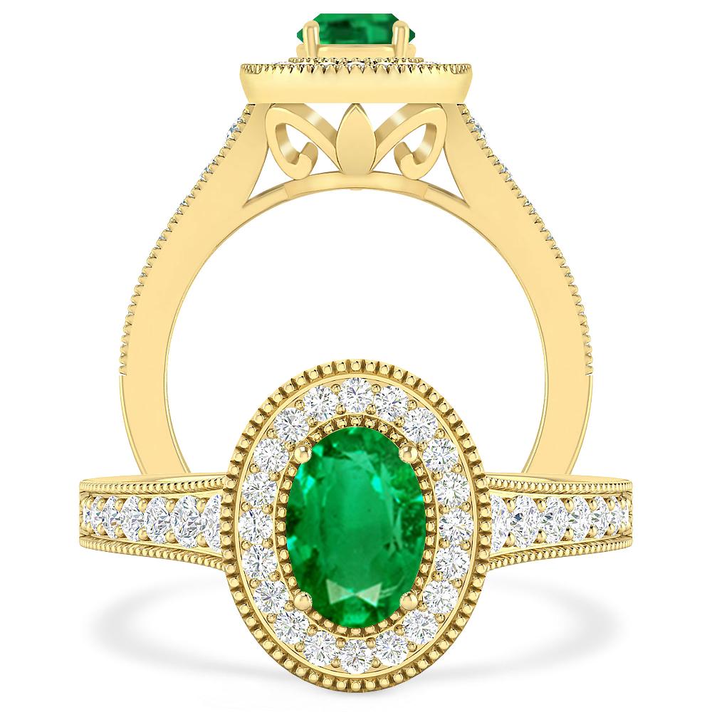 Yellow Gold - Emerald