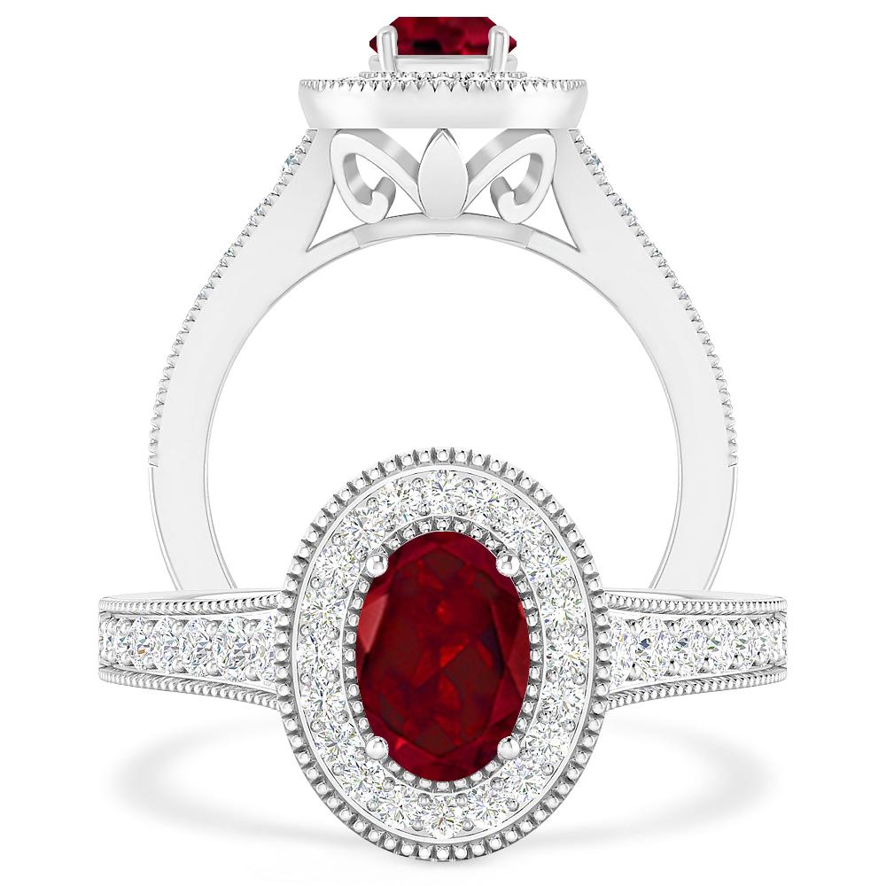 White Gold - Garnet