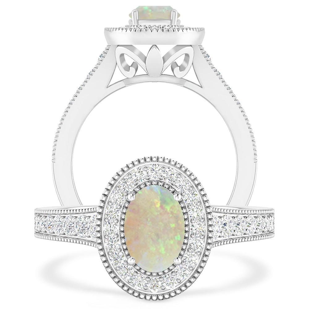 White Gold - Opal