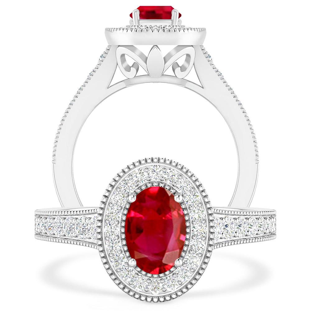 White Gold - Ruby