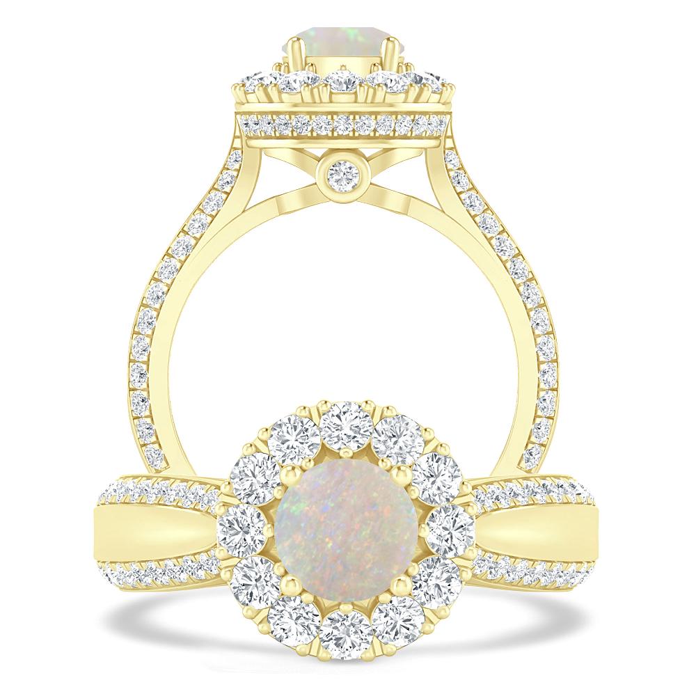 Yellow Gold - Opal