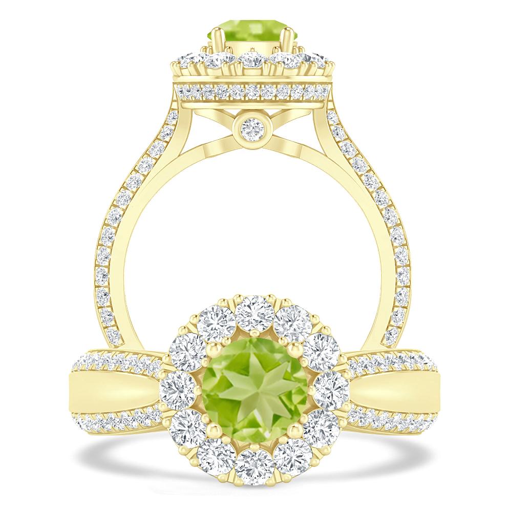 Yellow Gold - Peridot