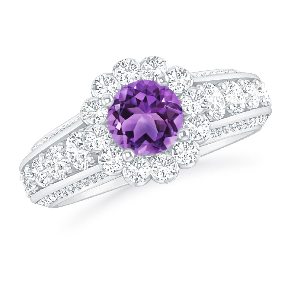 White Gold - Amethyst