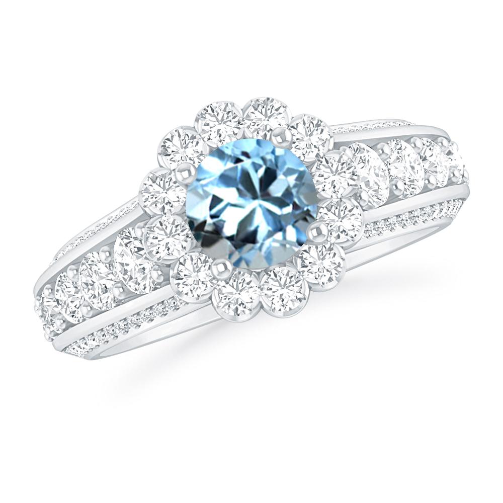 White Gold - Aquamarine