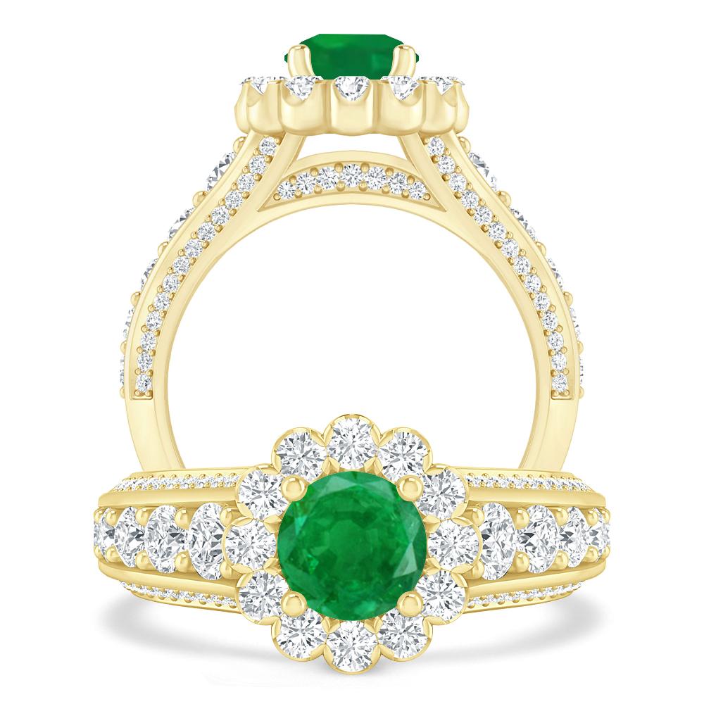 Yellow Gold - Emerald