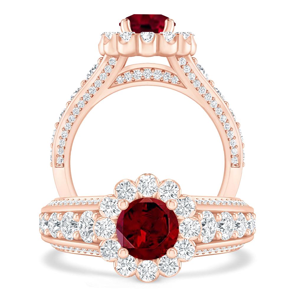 Rose Gold - Garnet