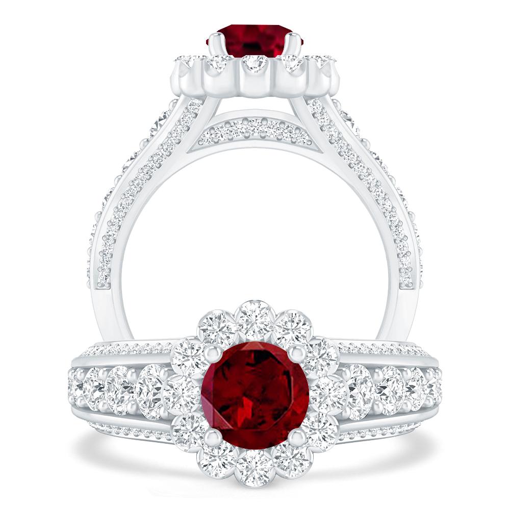 White Gold - Garnet