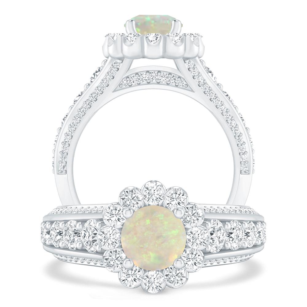 White Gold - Opal