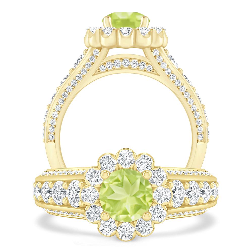 Yellow Gold - Peridot