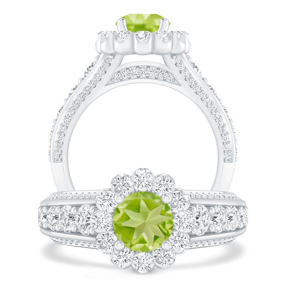 White Gold - Peridot