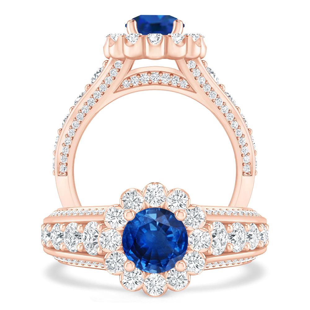 Rose Gold - Sapphire