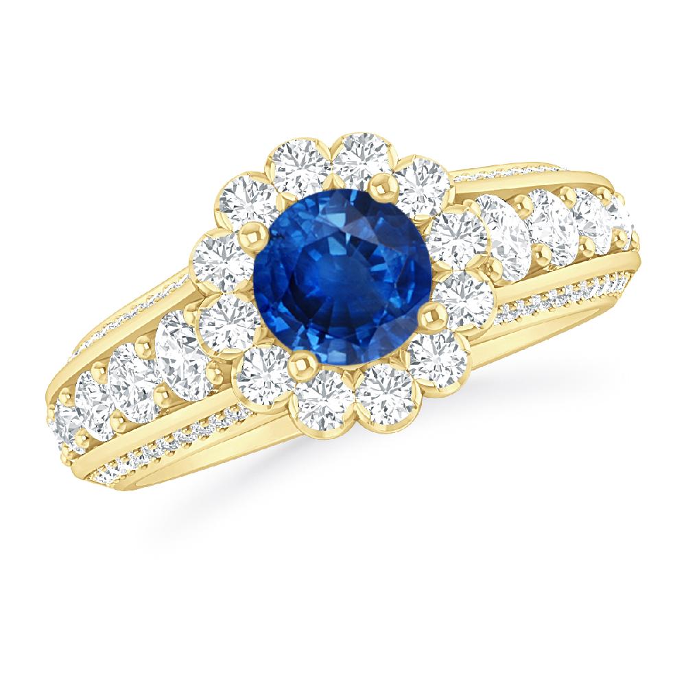 Yellow Gold - Sapphire