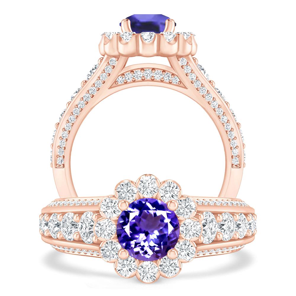 Rose Gold - Tanzanite