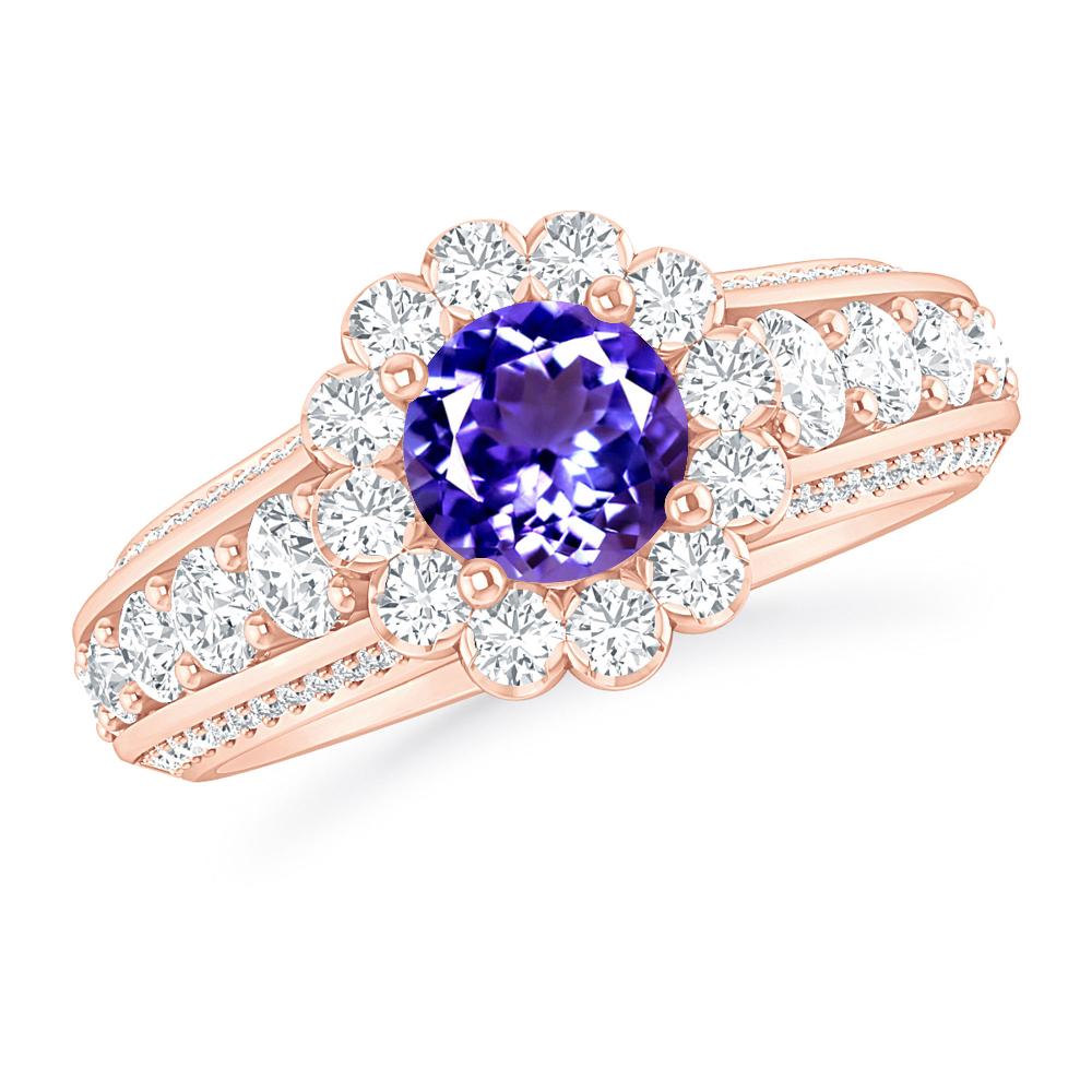 Rose Gold - Tanzanite