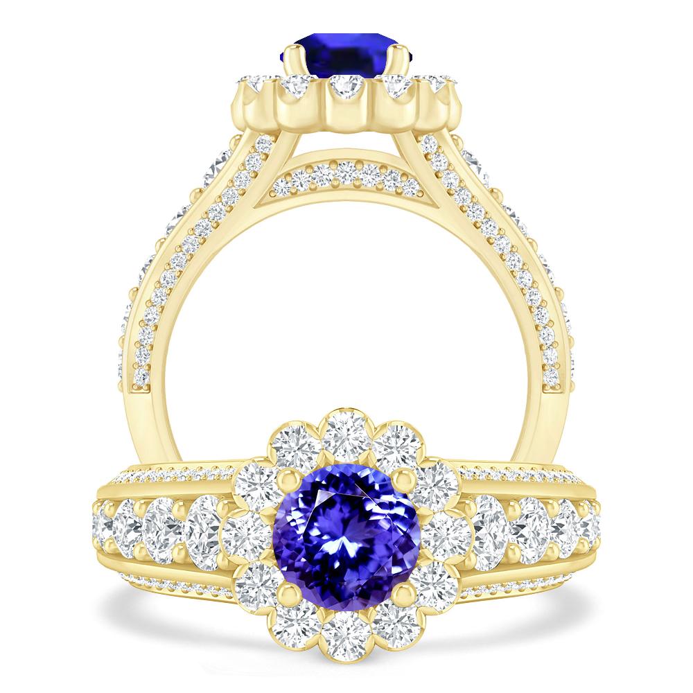 Yellow Gold - Tanzanite
