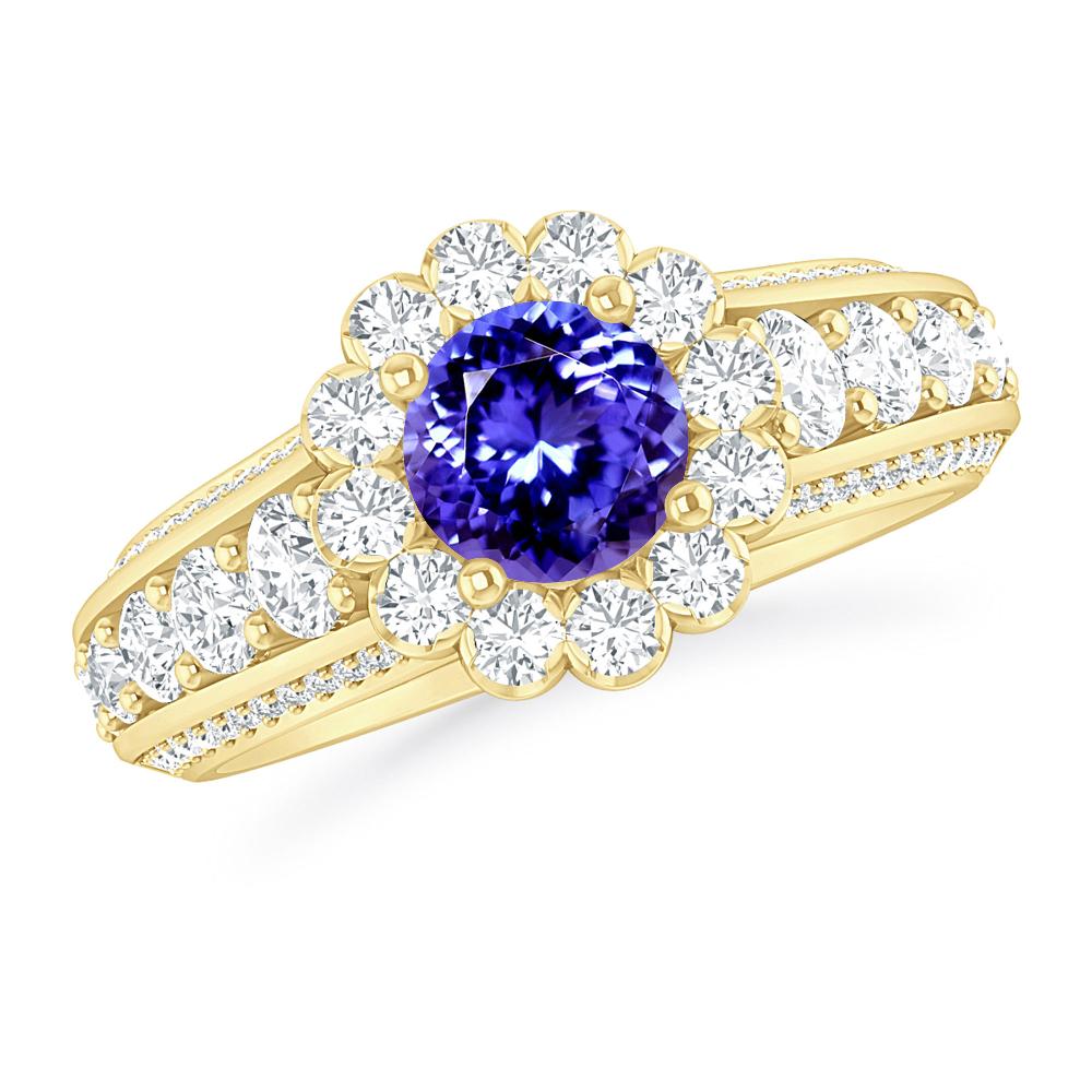 Yellow Gold - Tanzanite
