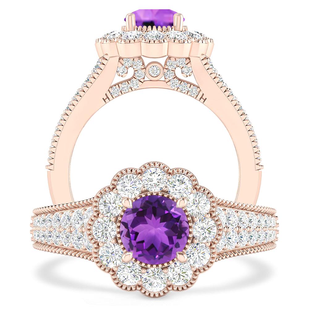 Rose Gold - Amethyst