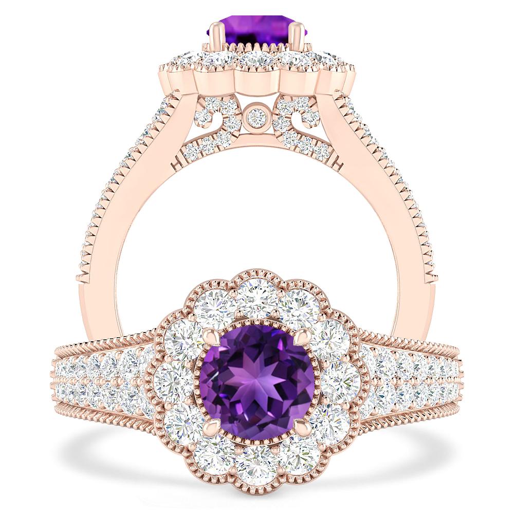 Rose Gold - Amethyst