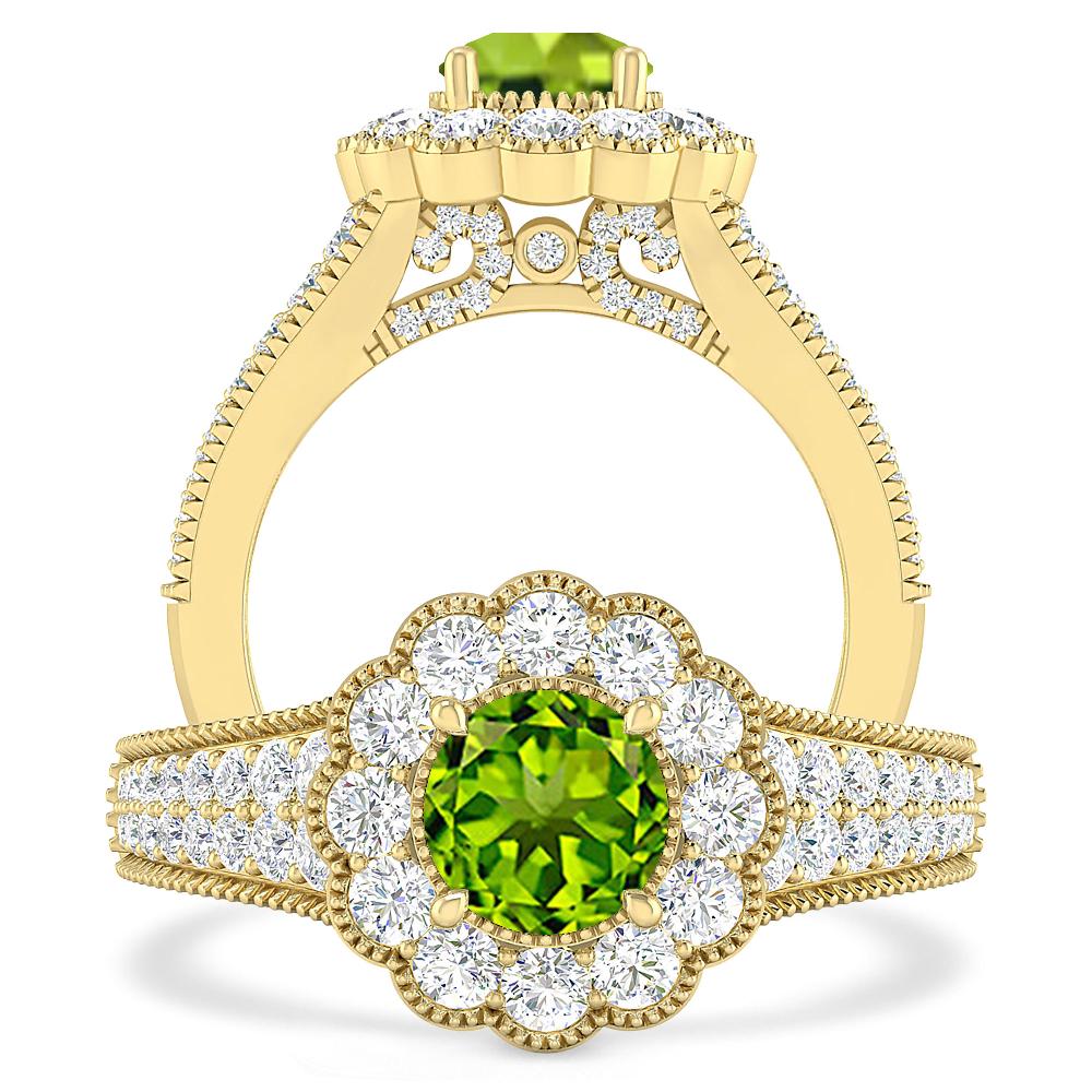 Yellow Gold - Peridot