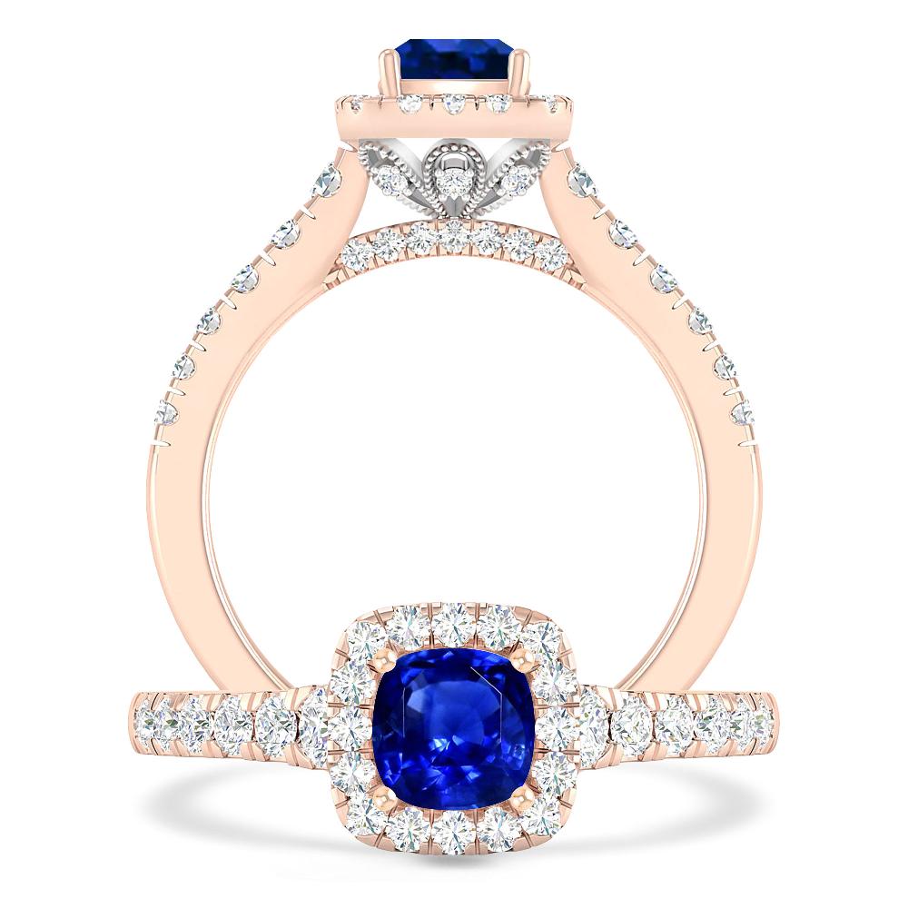 Rose Gold - Sapphire