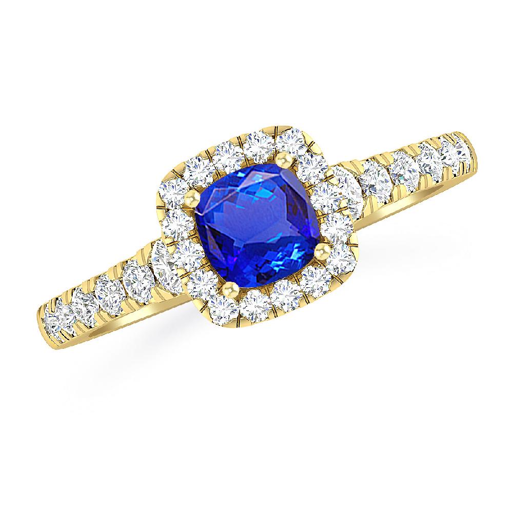 Yellow Gold - Tanzanite