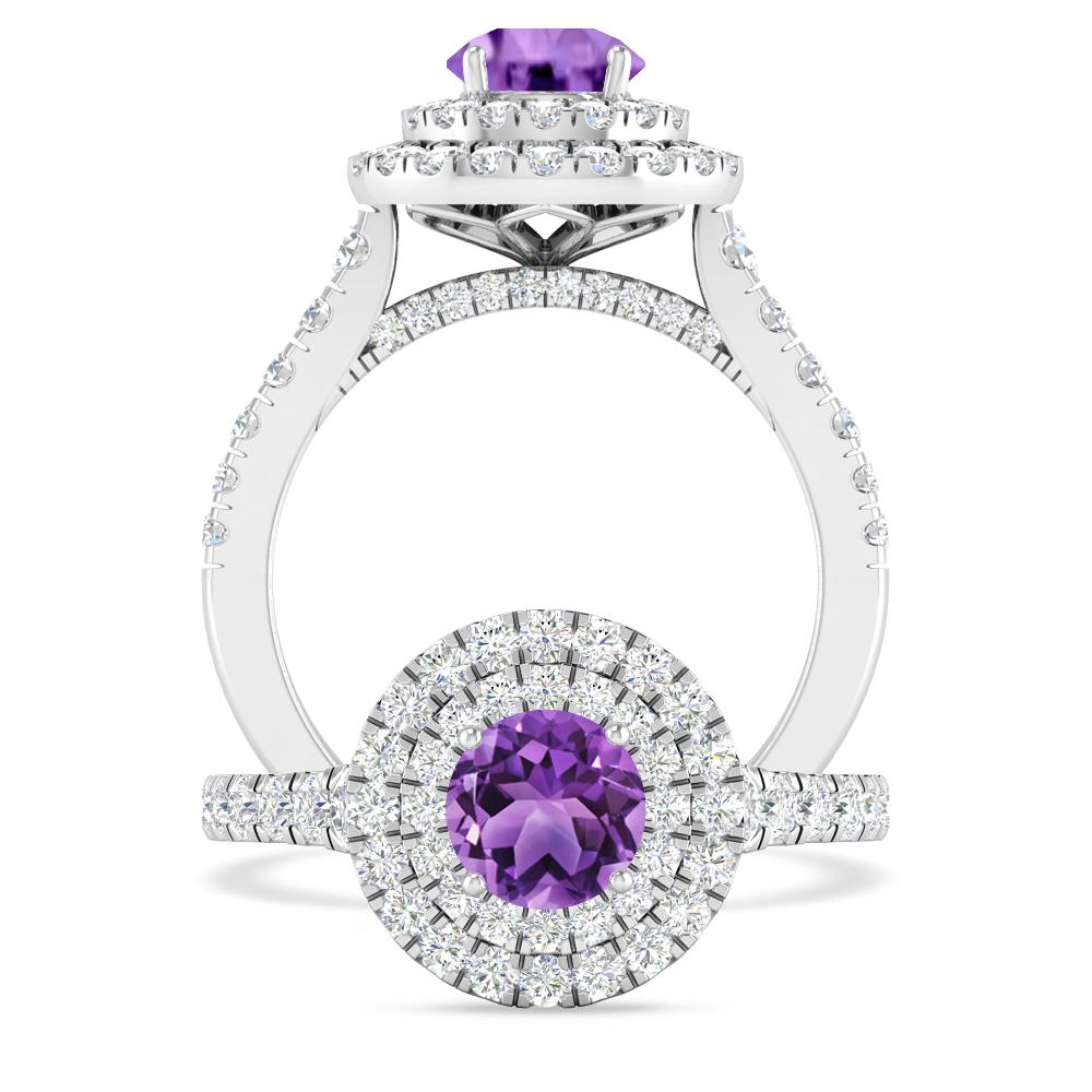 White Gold - Amethyst