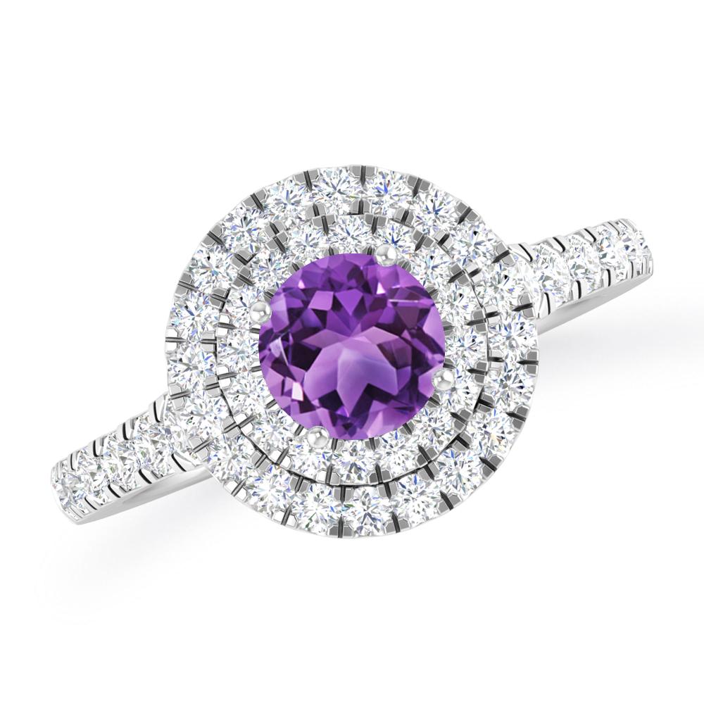 White Gold - Amethyst