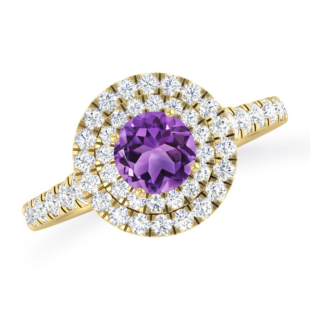 Yellow Gold - Amethyst
