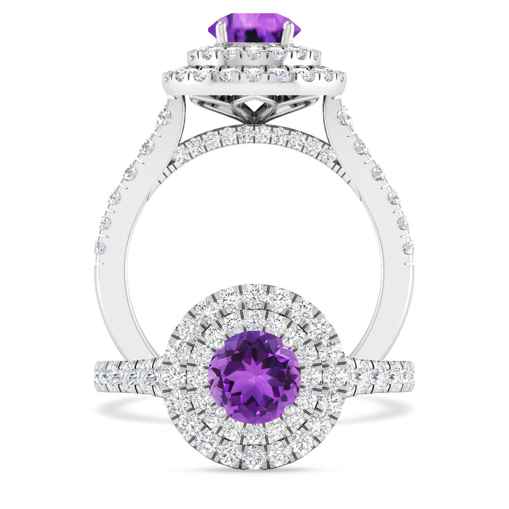 White Gold - Amethyst