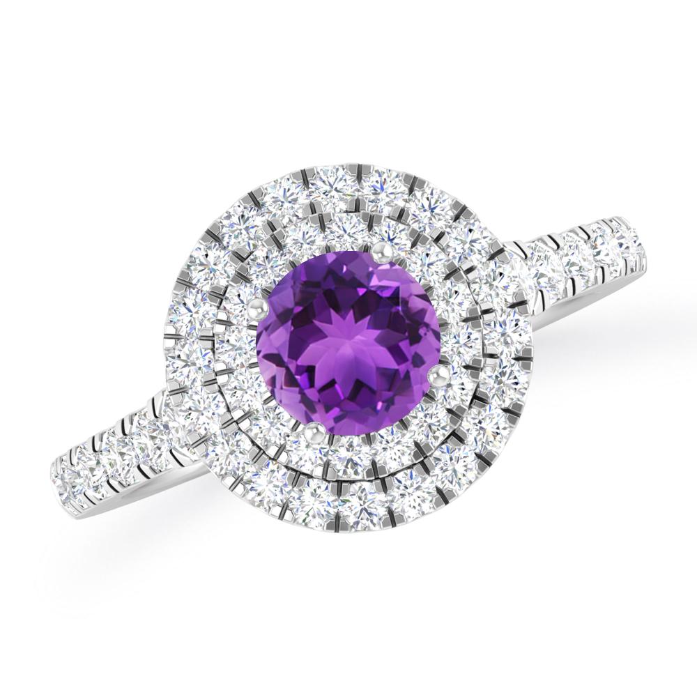 White Gold - Amethyst