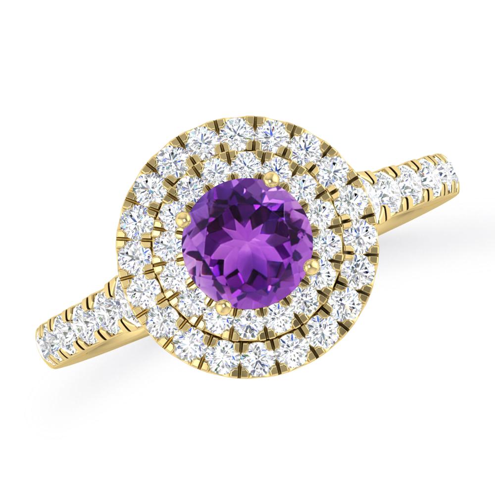 Yellow Gold - Amethyst