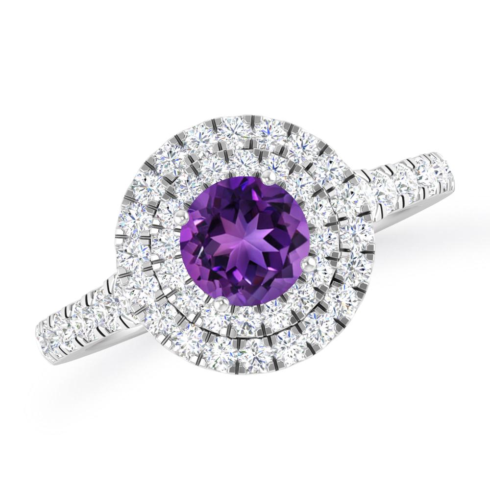 White Gold - Amethyst
