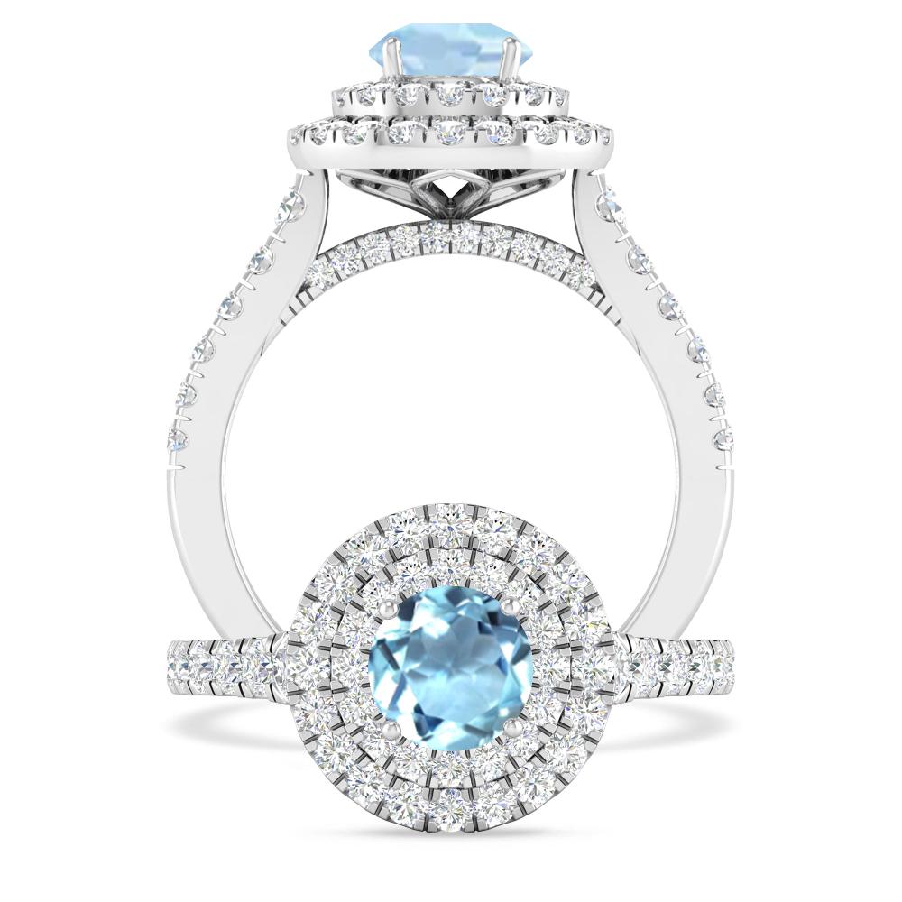 White Gold - Aquamarine