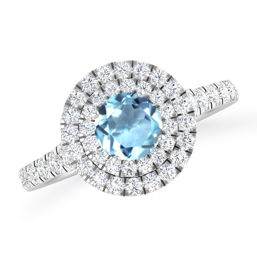 White Gold - Aquamarine