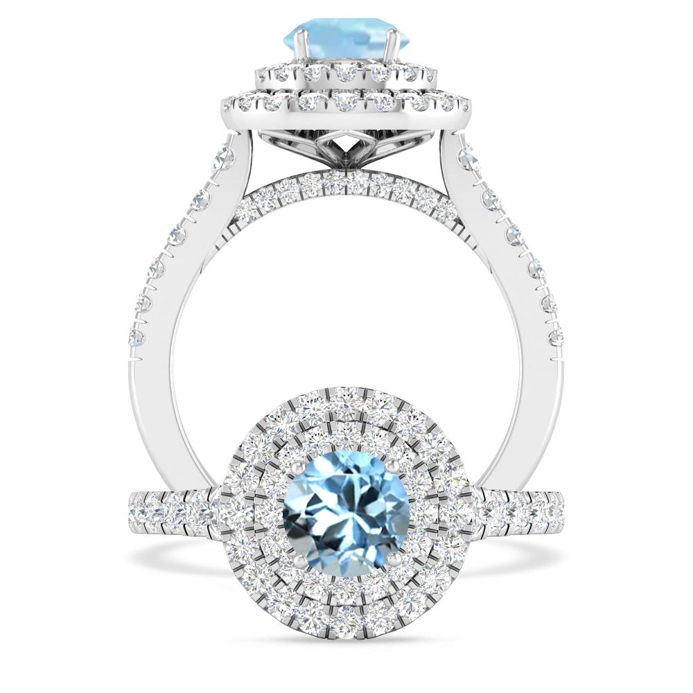 White Gold - Aquamarine