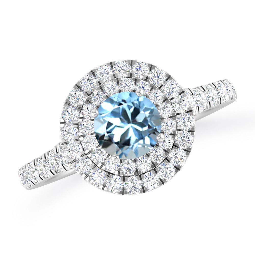 White Gold - Aquamarine